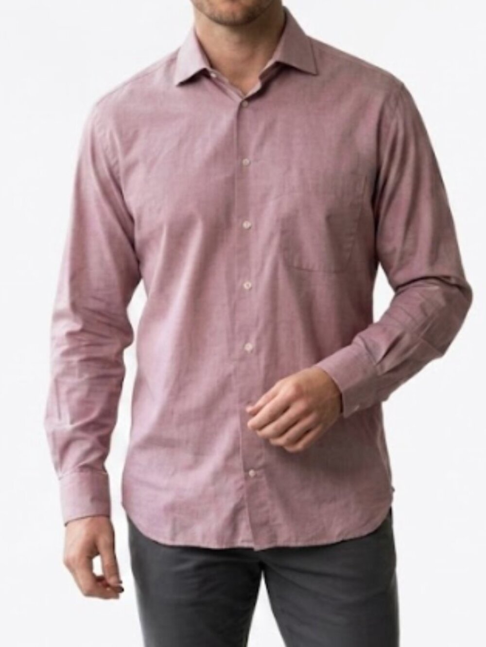Armani Collezioni Men's | Made in Italy Red Cotton Button Down | Size Large